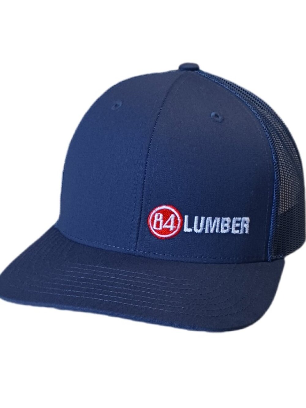 84 Lumber Mens Hat Cap Adjustable Snapback Blue Breathable Mesh Richardson